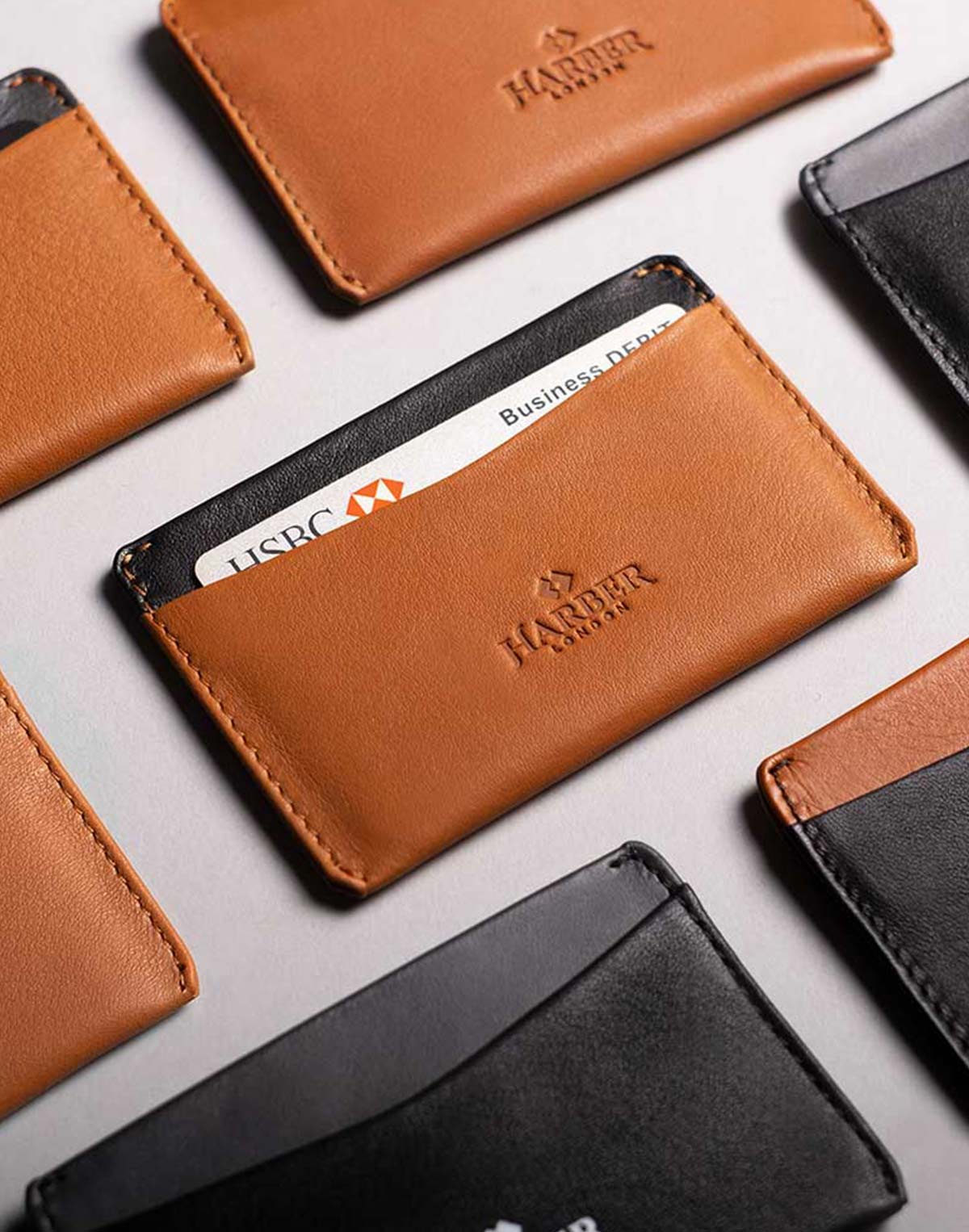 Leather card holders with RFID Protection