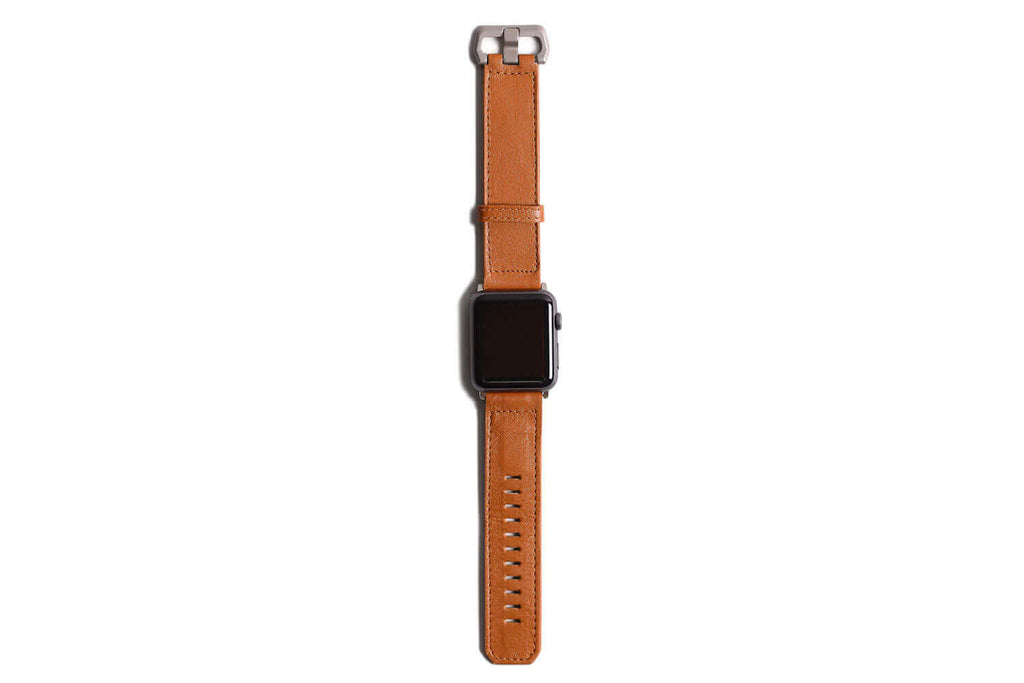 Apple Watch Strap. Modern - Leather Tan