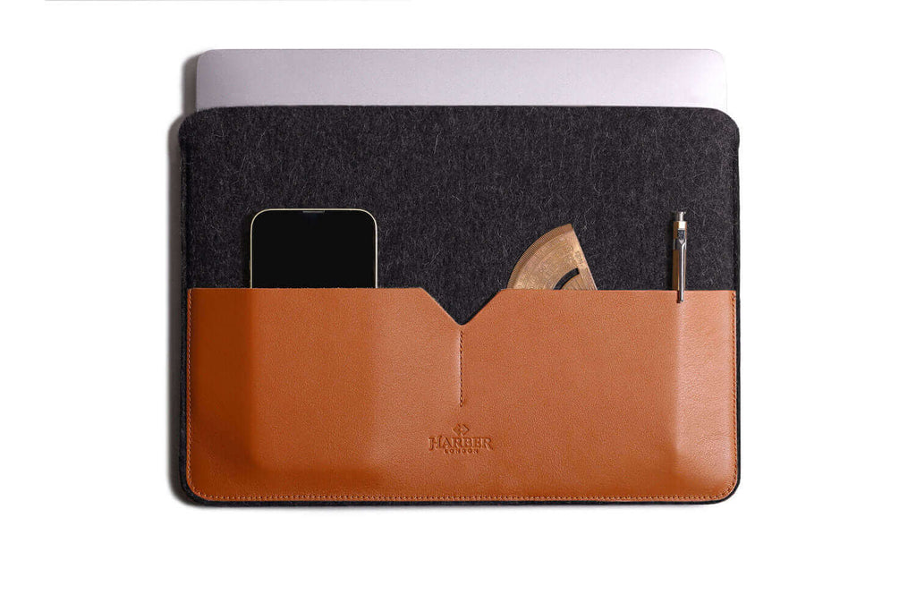 Leather MacBook Sleeve Tan