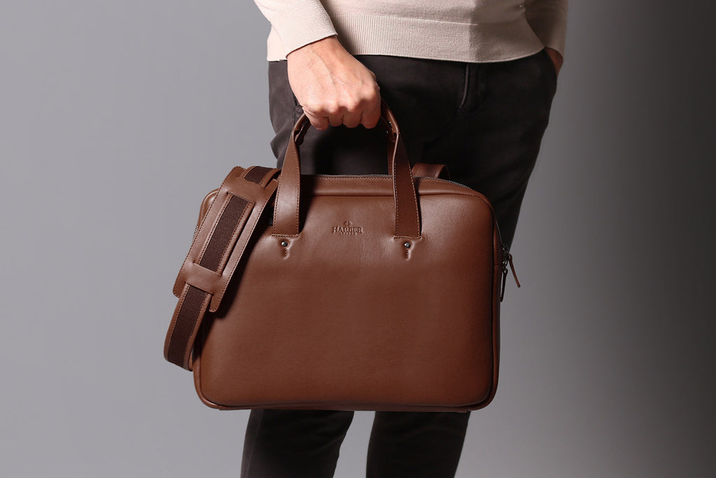 Everyday Leather Briefcase Deep Brown