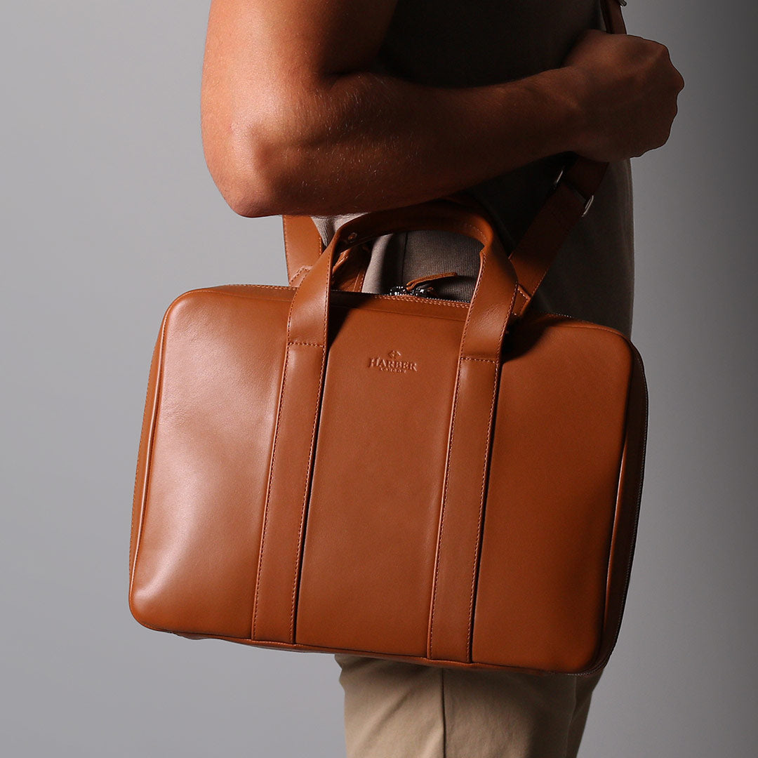Premium leather briefcase 