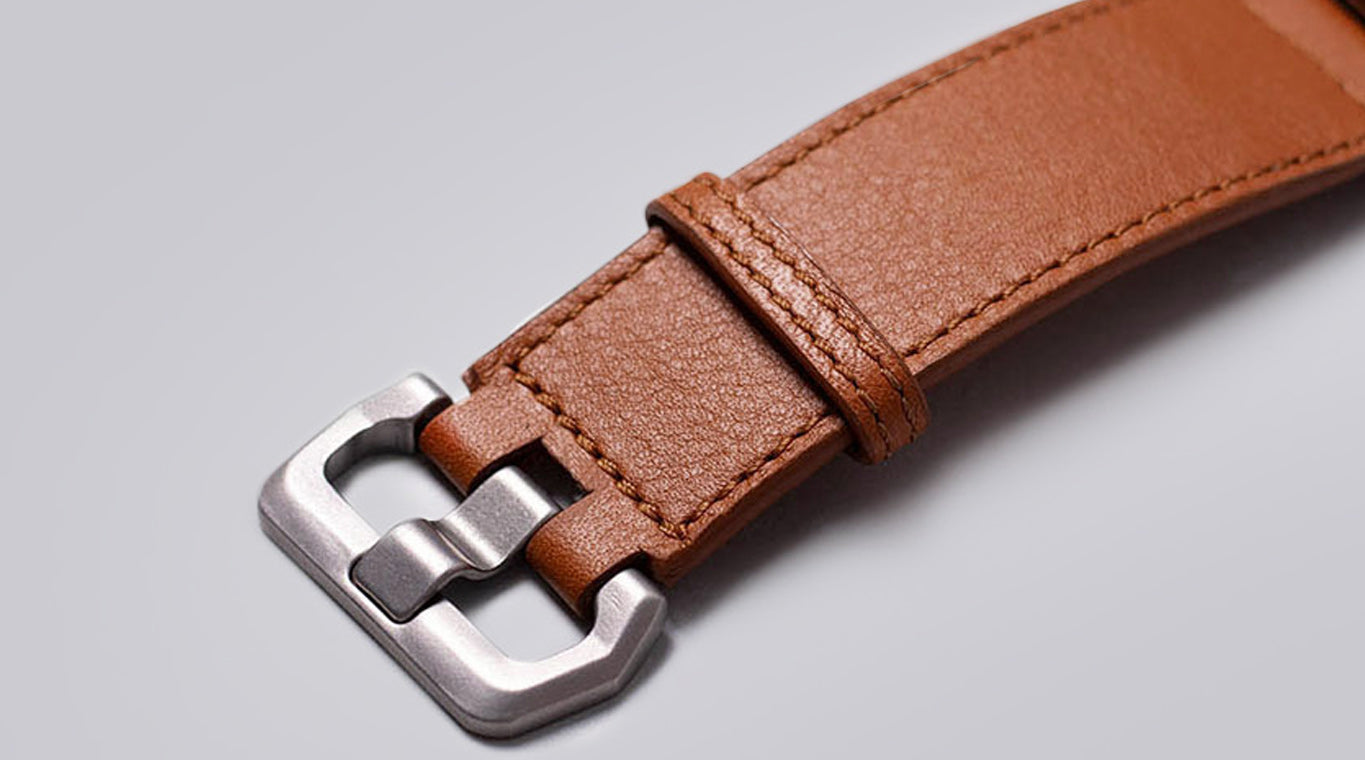 Custom Made Stainless Steel Buckles for leather Apple Watch Strap 