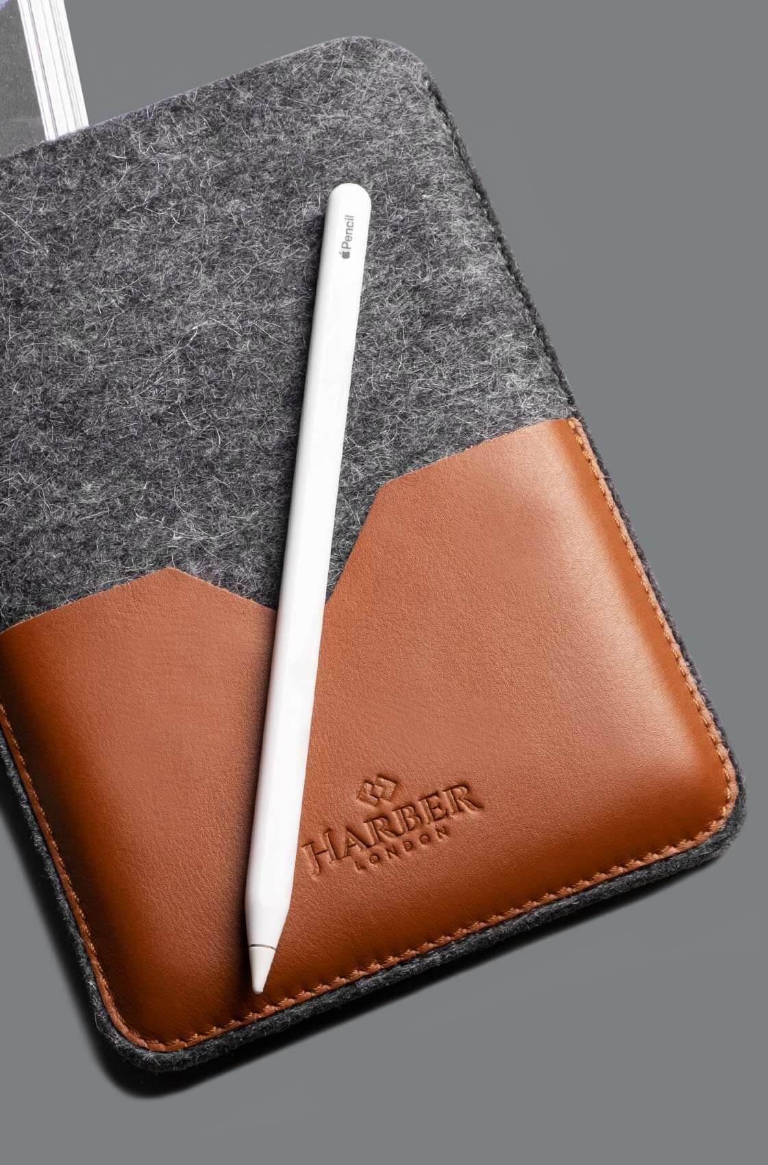 Leather and felt sleeves