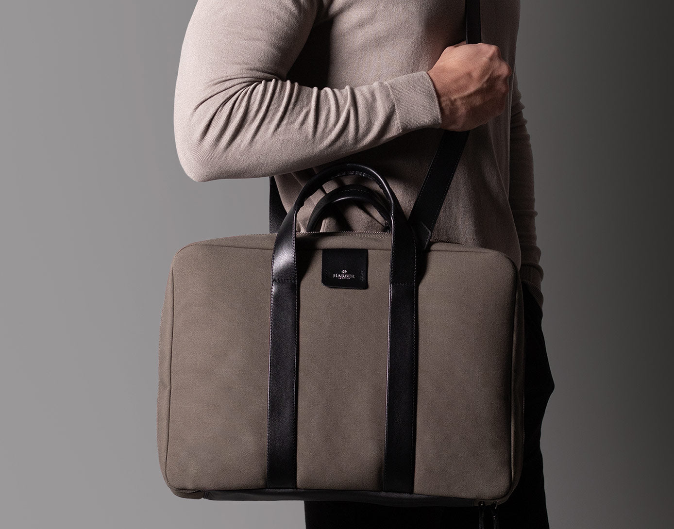 Premium leather briefcase