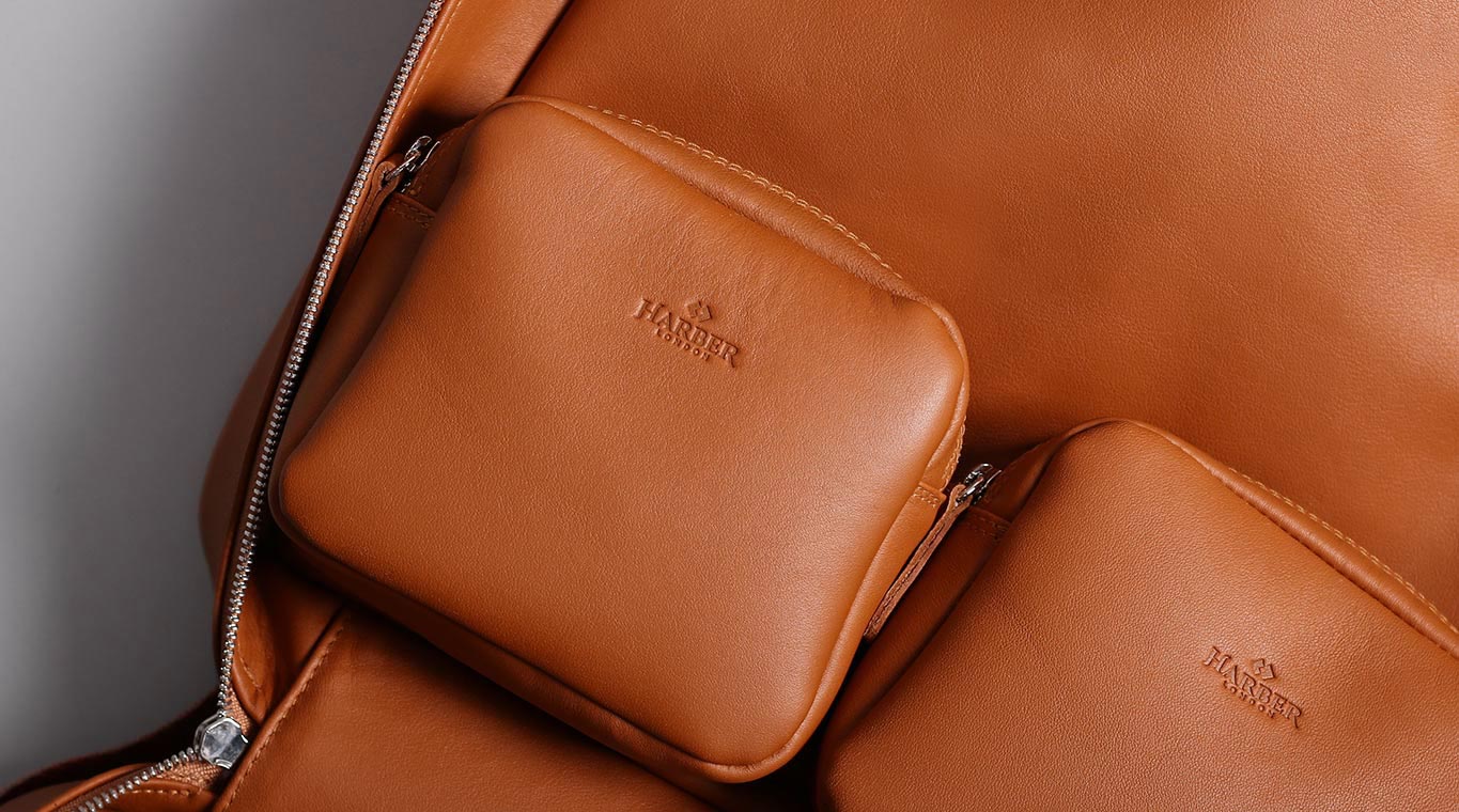Harber London magnetic leather pouches