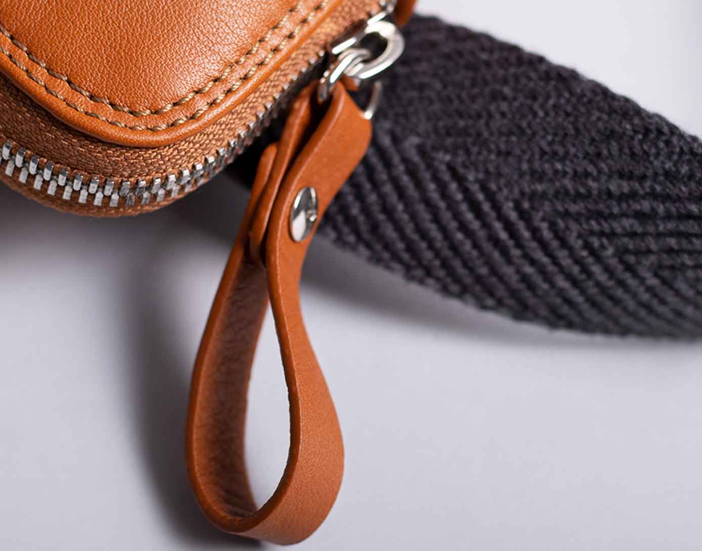 Leather sling bag