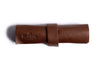 Mini Zip Leather Rollup Cord & Tools Wrap Deep Brown