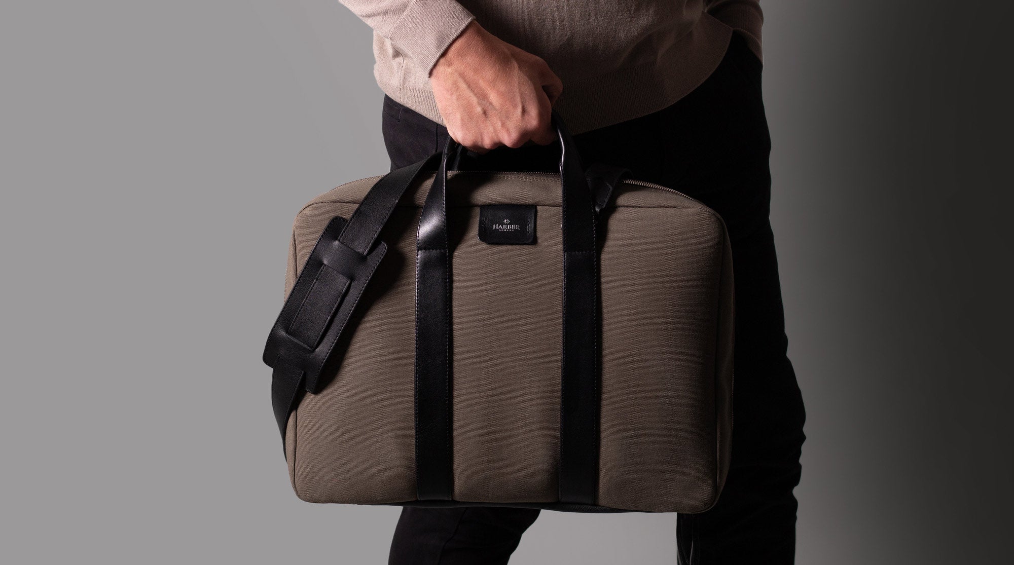 Modern briefcase for 16" and 13" laptops.