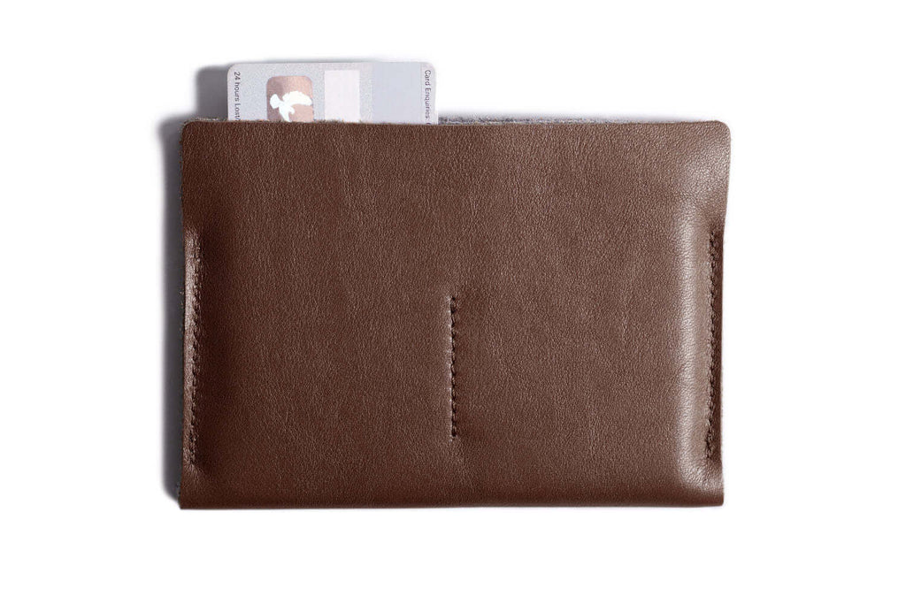 Super Slim Leather Passport Wallet - Horizon Deep Brown