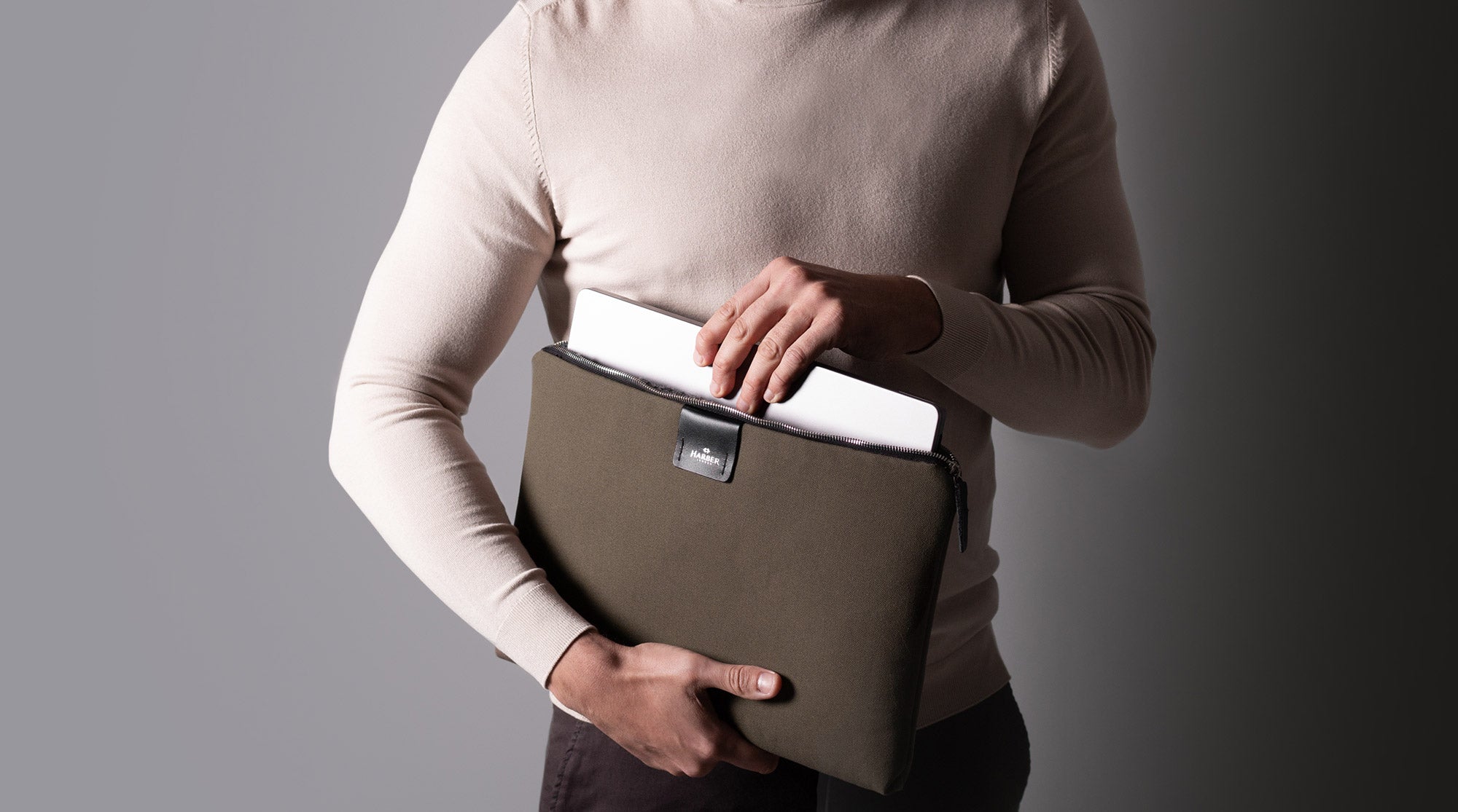 Zippered Sleeve For MacBook, soft & cushioned protection for MacBook.
