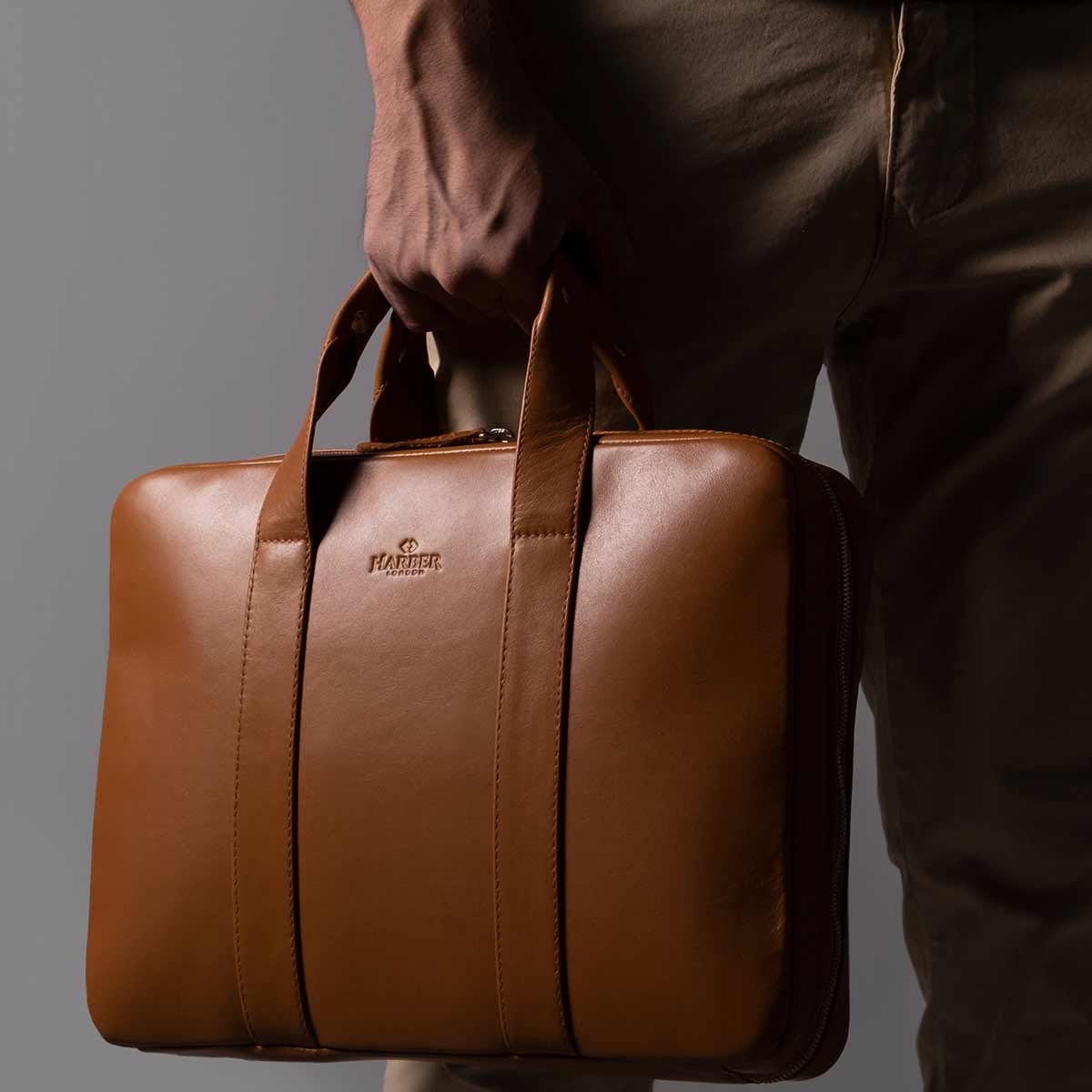 Premium leather briefcase