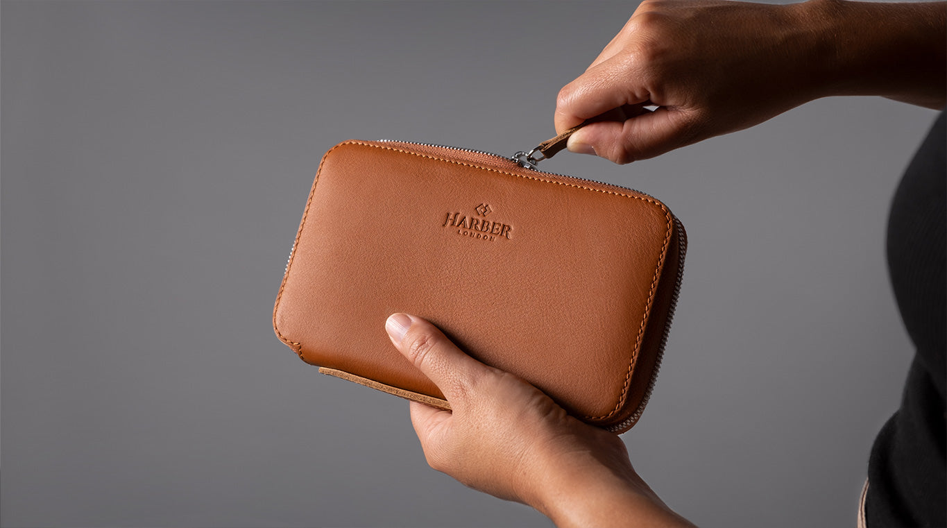 iPhone leather wallet organiser