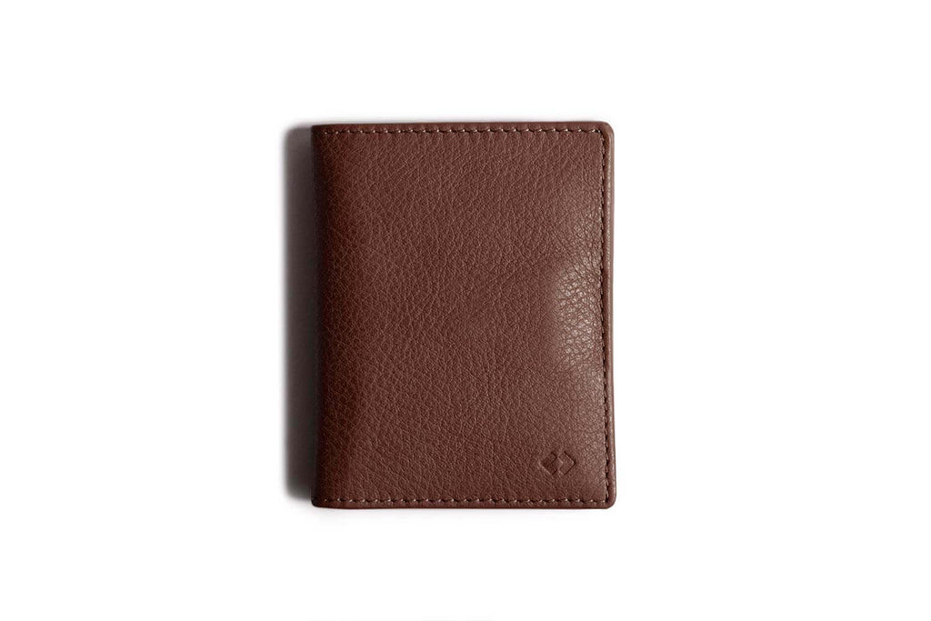 Card Wallet with RFID Protection Deep Brown