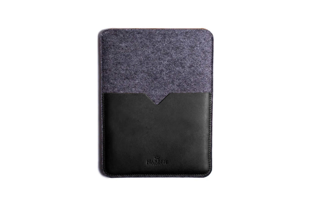 Classic – Leather iPad & Kindle Sleeve Case Black