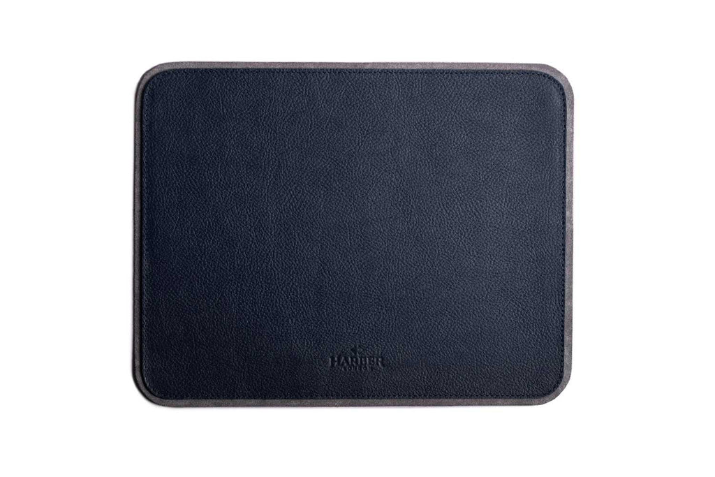  Leather Mouse Pad Navy Microfibre