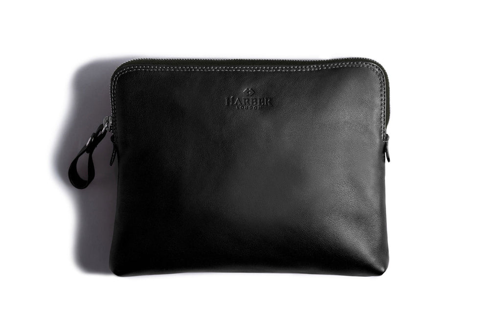 Leather Sling Bag Black