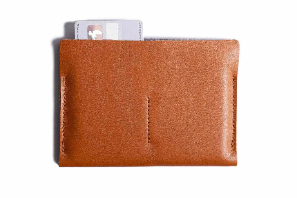 Super Slim Leather Passport Wallet - Horizon Tan