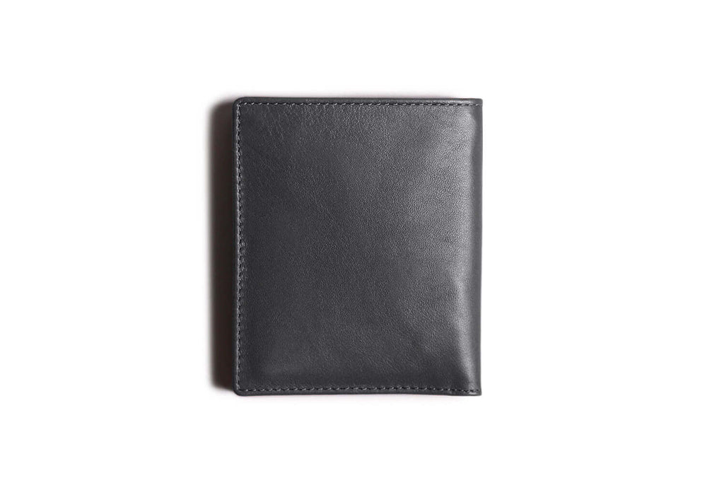 Leather Bifold Wallet with RFID Protection Grey
