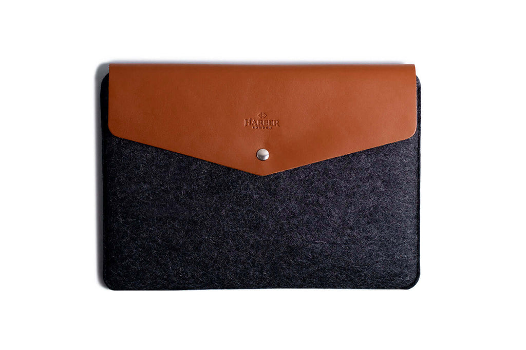 Leather Macbook Envelope Case Sleeve Tan