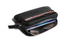 Leather Zip Pouch Wallet Black