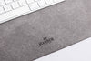 Microfibre Minimalist Desk Mat Grey Microfibre