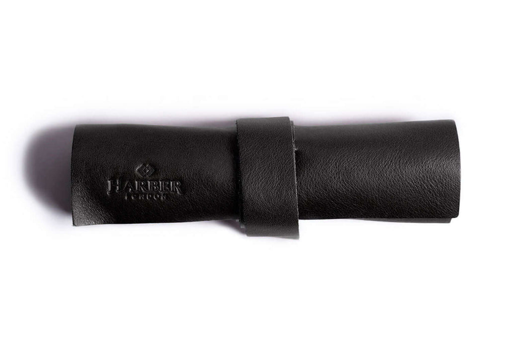  Leather Rollup Cord & Tools Wrap Black