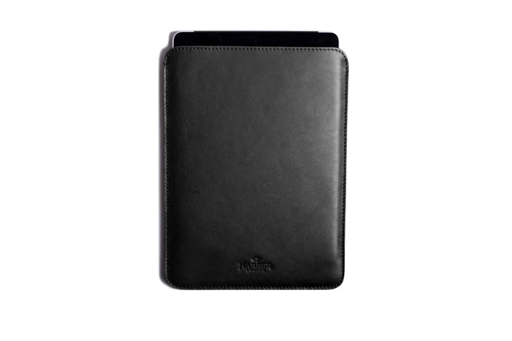 Slim Leather iPad and Kindle Sleeve Case Black