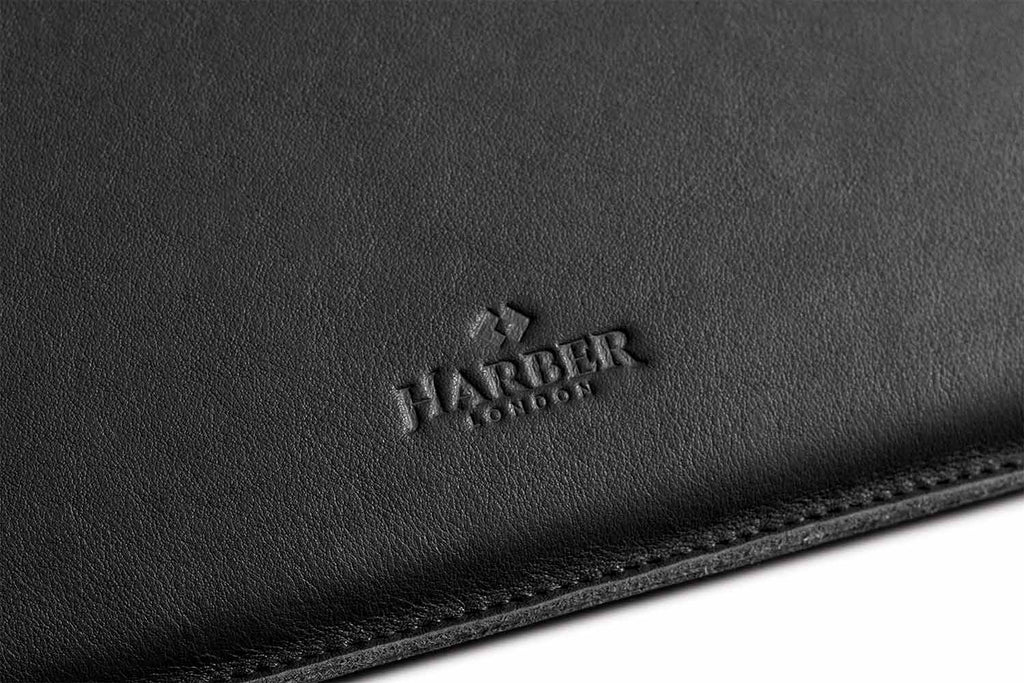  Slim Leather MacBook Sleeve Case Black