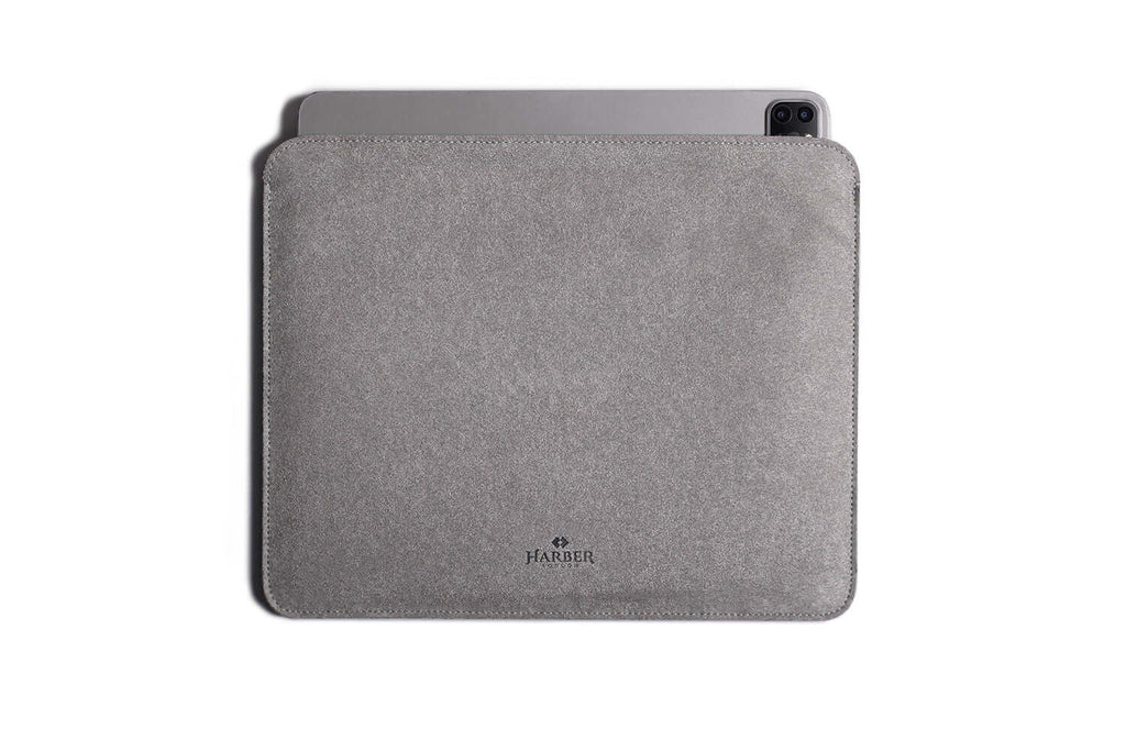 Slim Microfibre iPad Pro EVO with Apple Pencil Holder Grey Microfibre