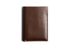 Super Slim Vertical Passport Wallet Deep Brown
