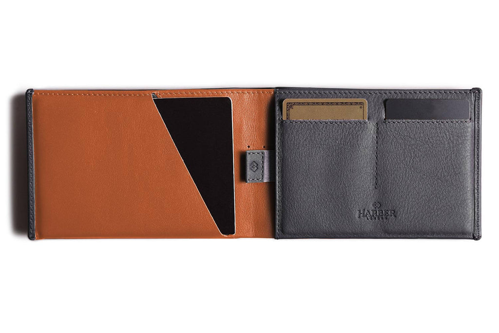 Travel Wallet with RFID Protection Grey/Tan