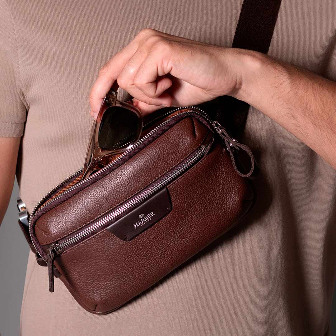 Small leather bags for travel