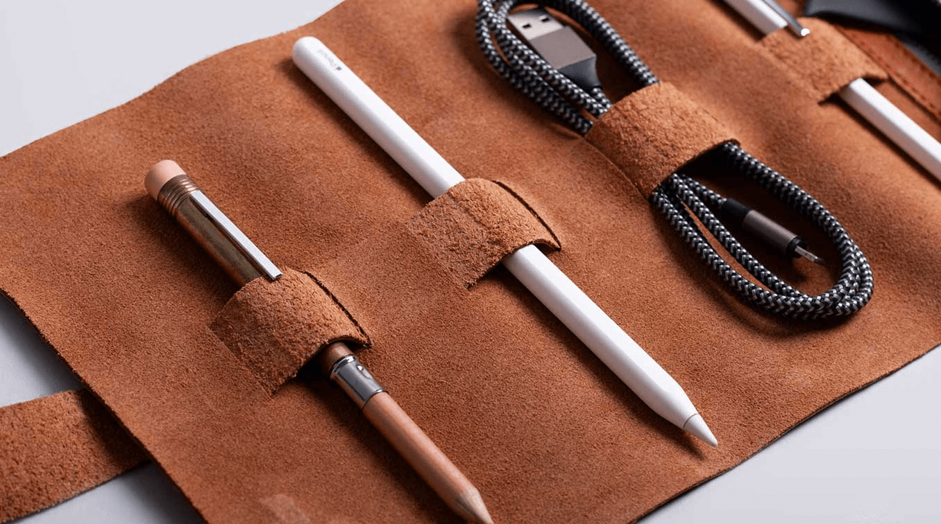 Leather cable organiser