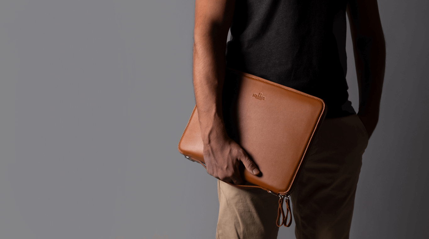 Leather tech organisers