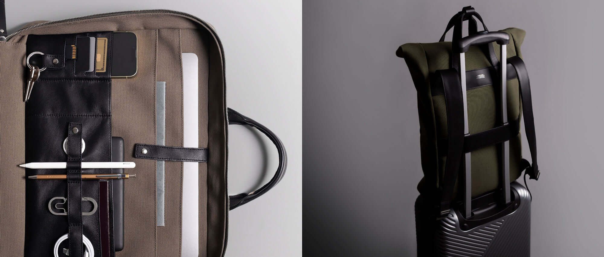 Luxurious leather bags