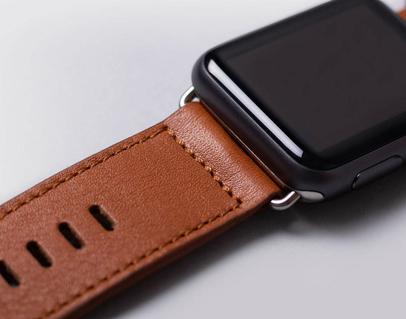 Bracelet en cuir fait à la main pour Apple Watch