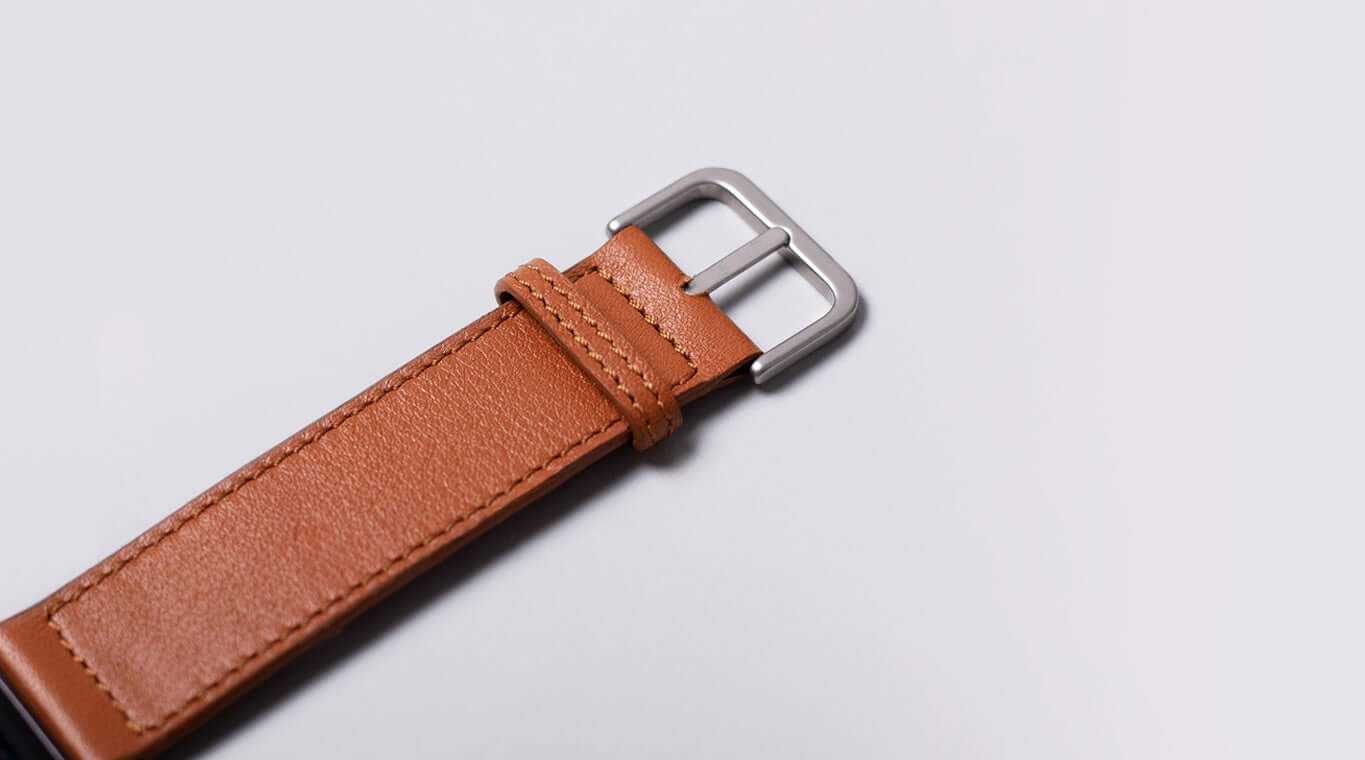 Boucles en acier inoxydable sur mesure pour bracelet Apple Watch en cuir