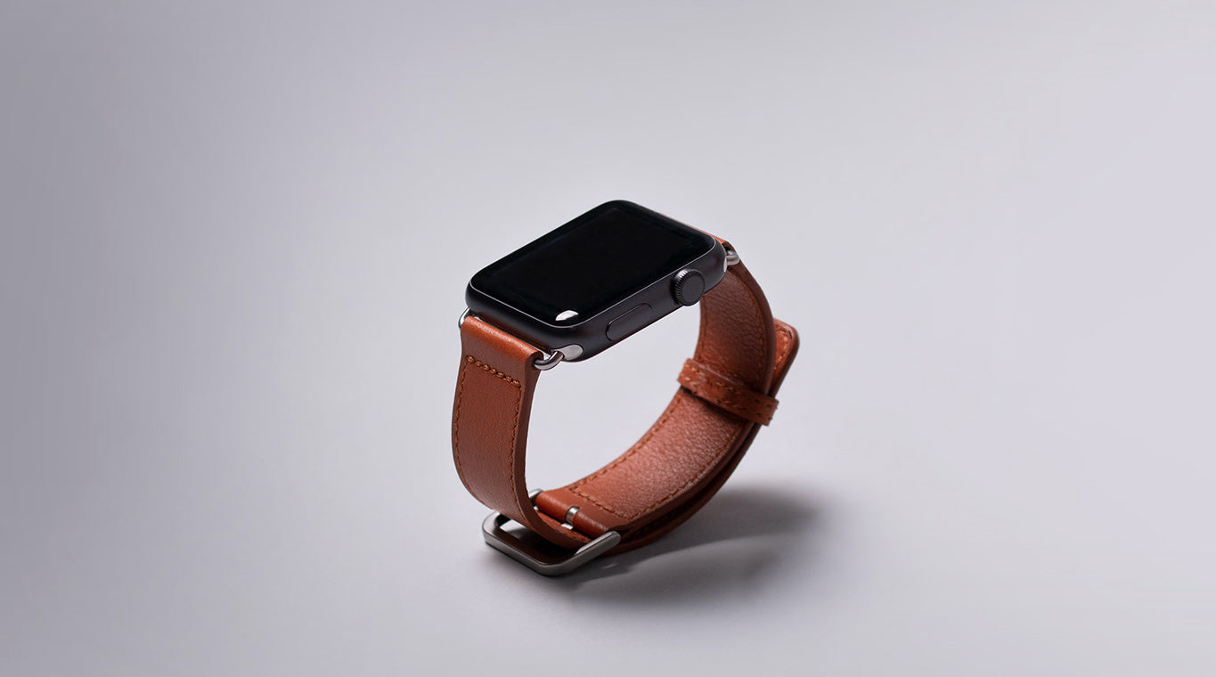 Bracelet Apple Watch en cuir minimaliste