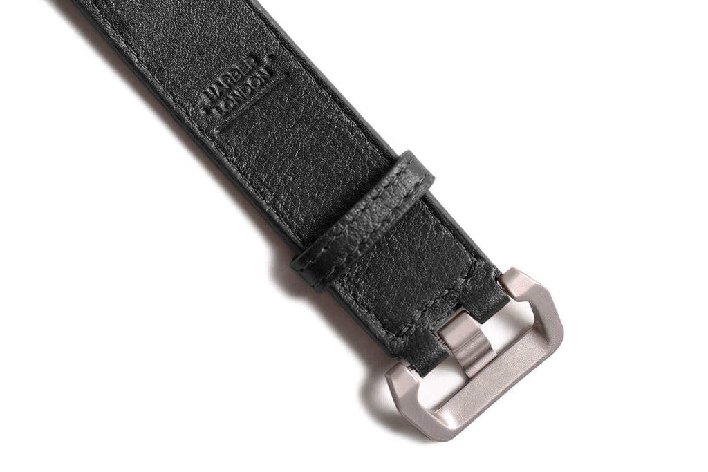 Apple Watch Strap. Modern - Leather Black