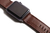 Apple Watch Strap. Modern - Leather Deep Brown