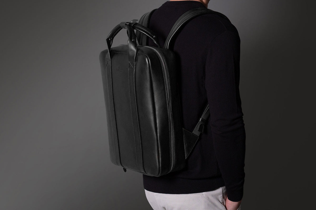 Leather Backpack – Black