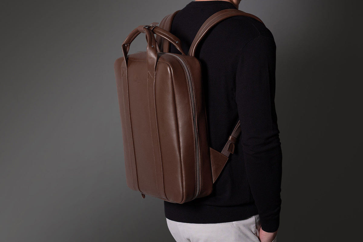 Leather Backpack – Deep Brown