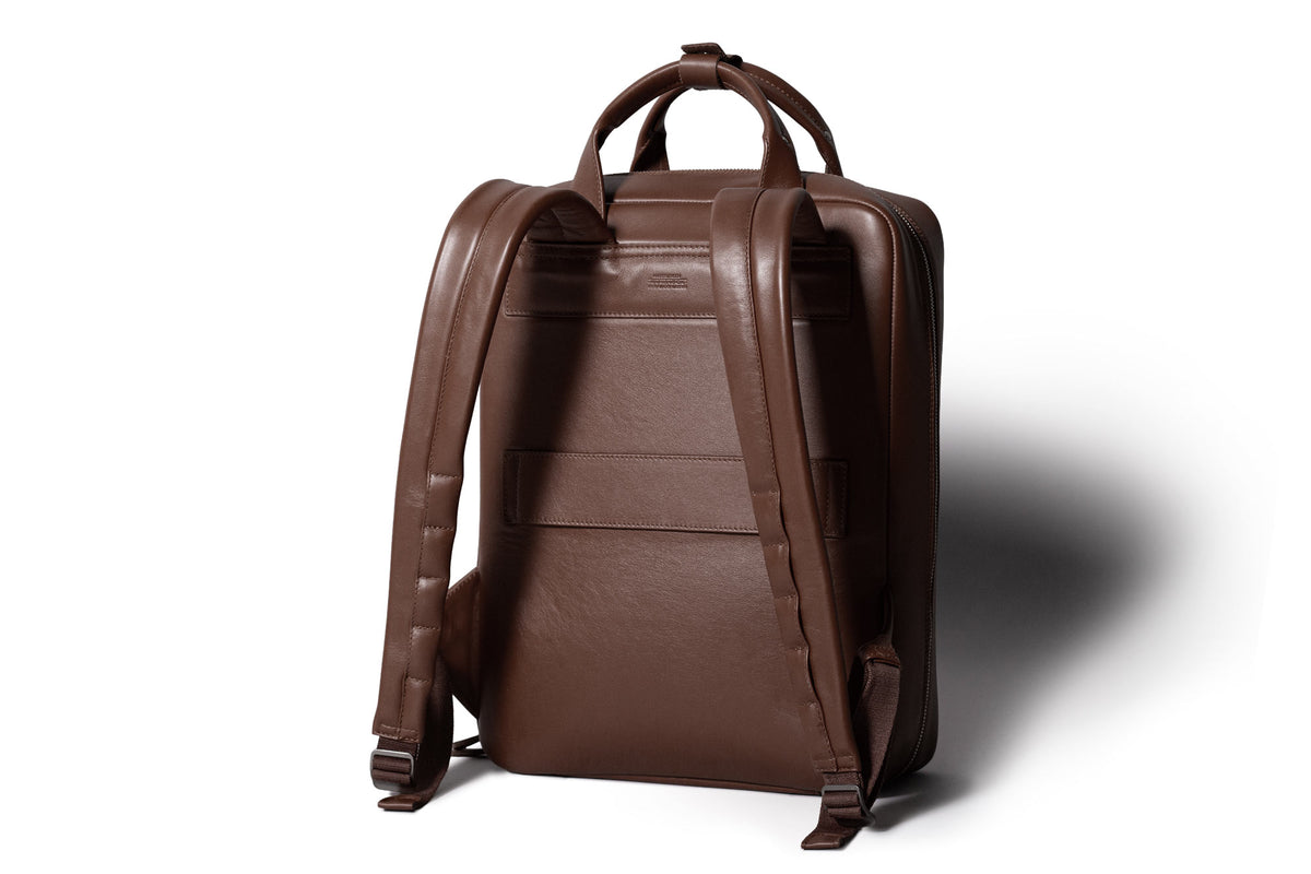 Modular Leather Backpack – Deep Brown