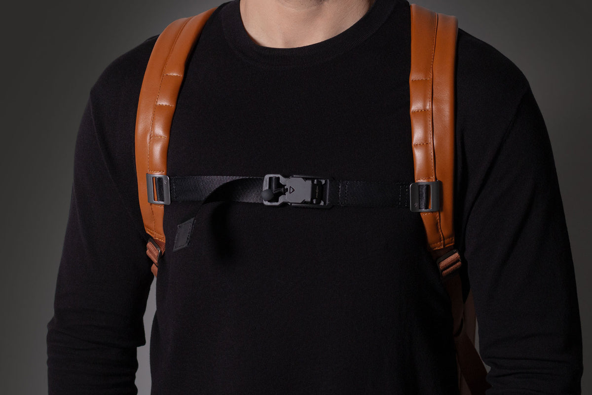 Modular Leather Backpack – Tan