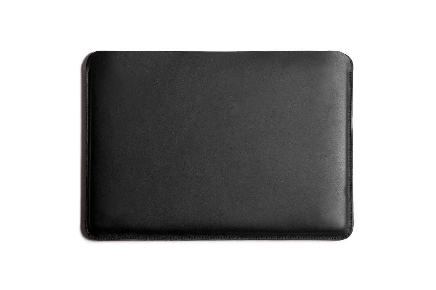 Housse MacBook en cuir noir