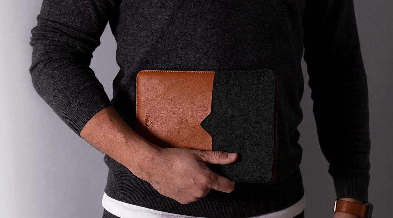 Funda de cuero para iPad