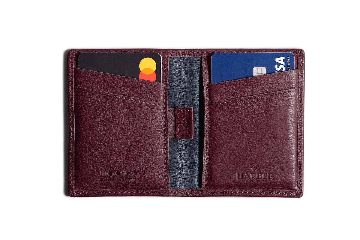 RFID Card Wallet – Card Wallet with RFID Protection Burgundy