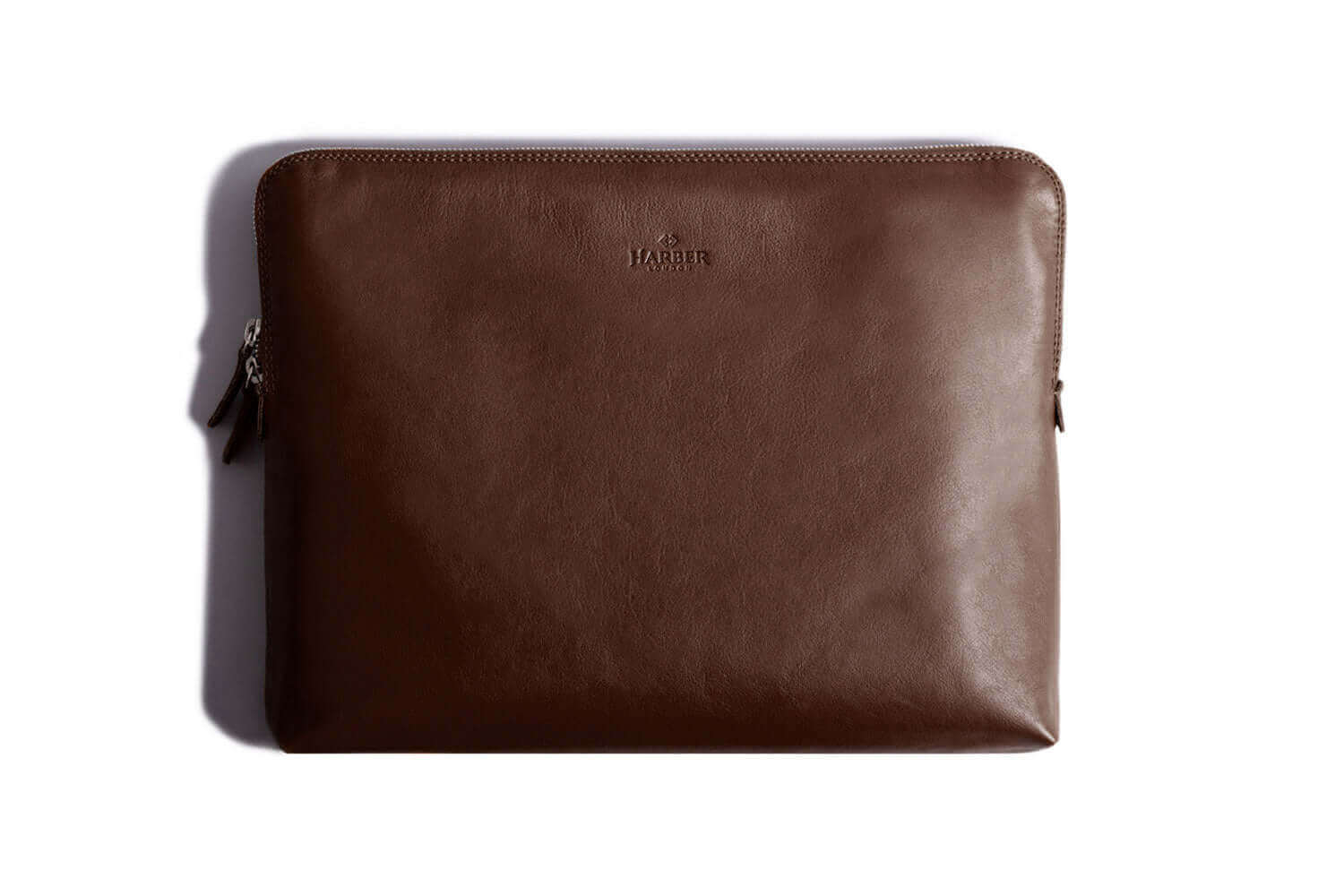 Étui portefeuille fourre-tout pour Macbook marron foncé