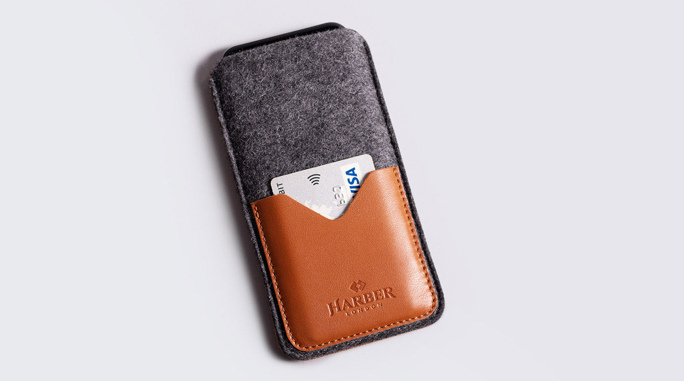 Premium leather iPhone sleeve cases