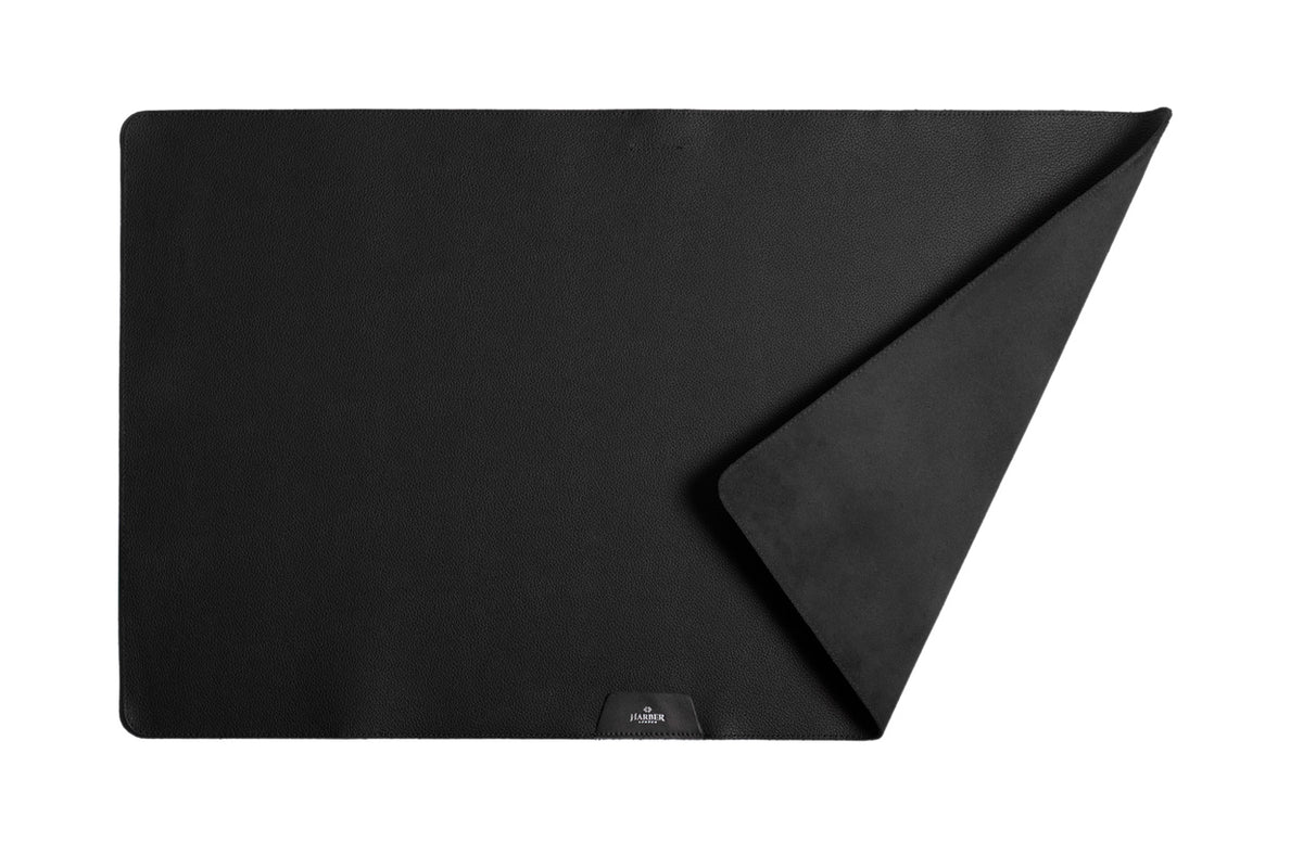 Professional Leather Desk Mat – Black